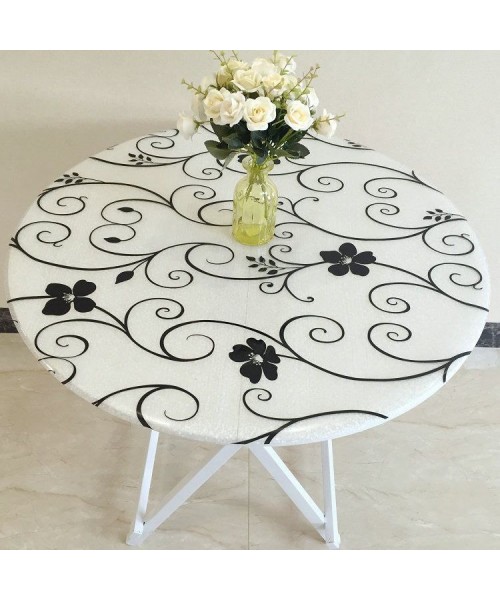 1,7 мм Мягкое стекло на круглый стол Abstract Black