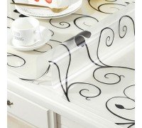 1,7 мм Мягкое стекло ПВХ Abstract Black