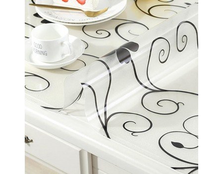 Мягкое гибкое стекло прозрачное на стол рисунок абстракция 