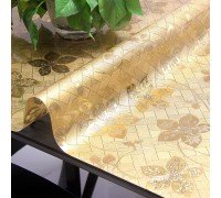 1,7 мм Мягкое стекло ПВХ FLOWERS GOLD