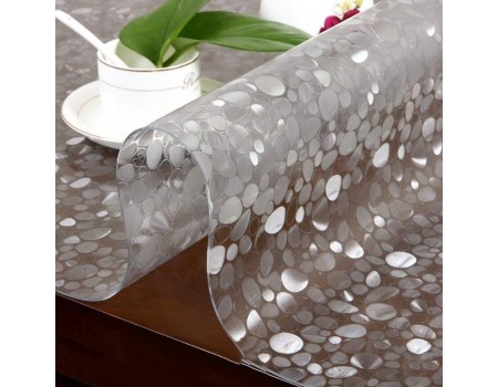 М'яке з малюнком Камені рифлене силіконове скатертина скло на стіл