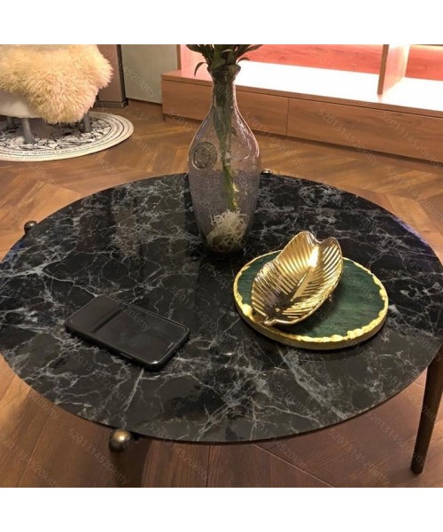 1,7 мм Мягкое стекло на круглый стол MARBLE BLACK