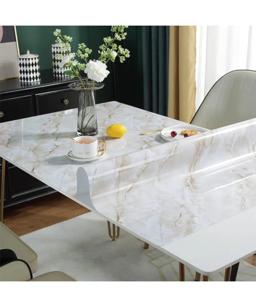  Мягкое стекло ПВХ 0,8 мм Мрамор бежевый