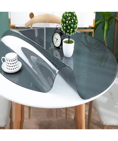 1,5 мм Мягкое стекло на круглый стол черное тонированное