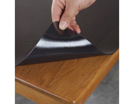 Скатерть ПВХ мягкое стекло рифленое черное тонированное защитное на стол 2 мм