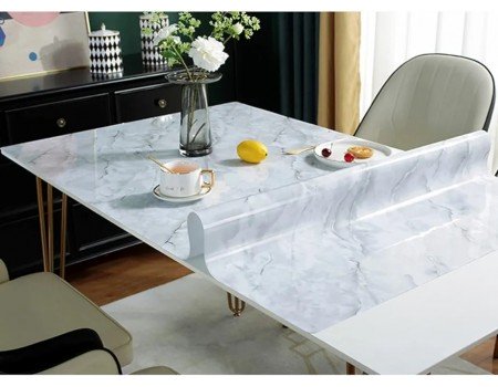 М'яке скло з малюнком Мармур білий 0,8 мм