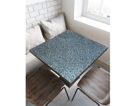 М'яке скло з малюнком Мозаїка сіра 0,8 мм