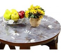 1,8 мм Мягкое стекло на круглый стол Ромашка