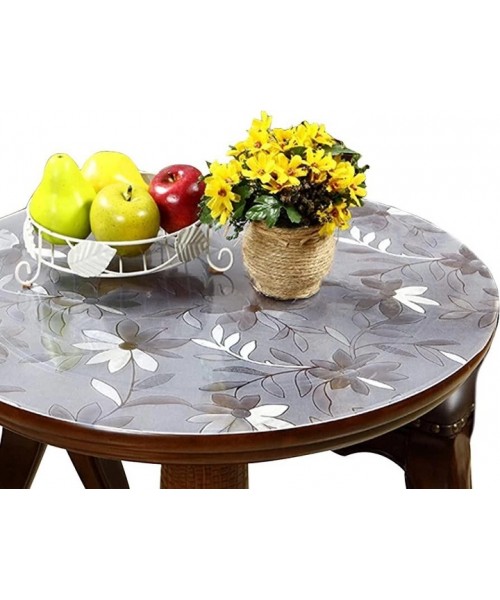 1,8 мм Мягкое стекло на круглый стол Ромашка