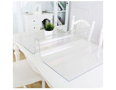 Покрытие защитное на стеклянный стол гибкое стекло 0,8 мм