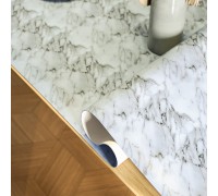 1,7 мм Мягкое стекло ПВХ Мрамор белый