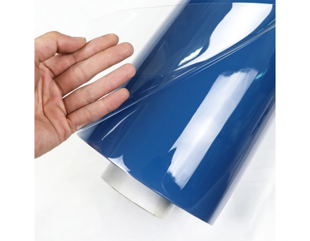 Пленка ПВХ текстильная 70 мкм*150 см*200 метров рулон прозрачная для пошива косметичек, чехлов силикон