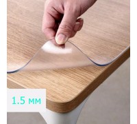 1,5 мм Мягкое стекло матовое-рифленое ПВХ