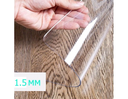 М'яка силіконова скатертина для столу прозора 1.5 мм товщина