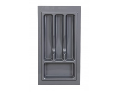 Лоток для столовых приборов в ящик 35 см 270Х490 мм Серый