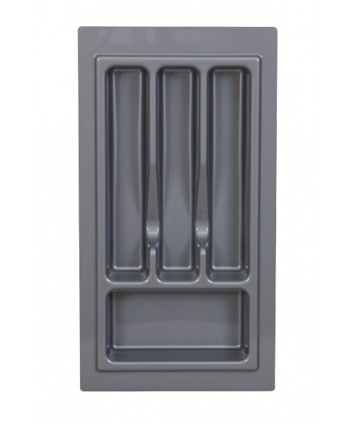 Лоток для столовых приборов в ящик 35 см 270Х490 мм Серый