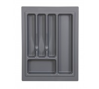 Лоток для столових приладів у ящик 40 см 340х490 мм Сірий