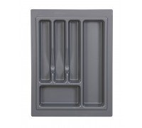 Лоток для столовых приборов в ящик 40 см 340х490 мм Серый