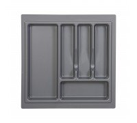 Лоток для столовых приборов в ящик 45 см 390х490 мм Серый