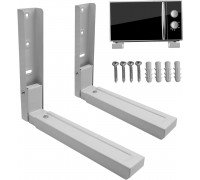 Полка кронштейн УНИВЕРСАЛЬНЫЙ на стену для микроволновки СВЧ белый цвет