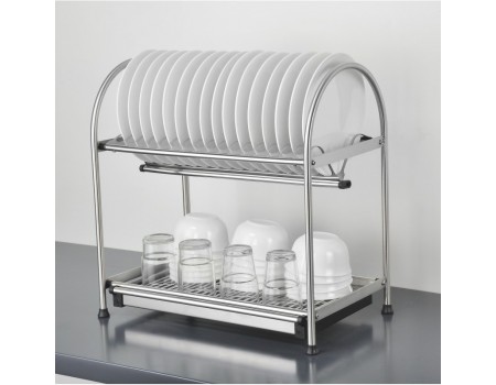 Сушка НЕРЖАВЕЙКА 56 см для посуды НАСТОЛЬНАЯ или в шкаф