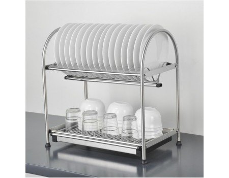 Сушка НЕРЖАВЕЙКА 56 см для посуды НАСТОЛЬНАЯ или в шкаф