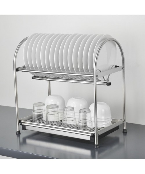 Сушка НЕРЖАВЕЙКА 56 см для посуды НАСТОЛЬНАЯ