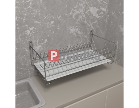 Настенная сушилка для тарелок 400 мм 1-ярусная хром SP-1422