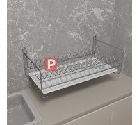 Сушилка навесная для посуды 400 мм 1-ярусная хром SP-14222