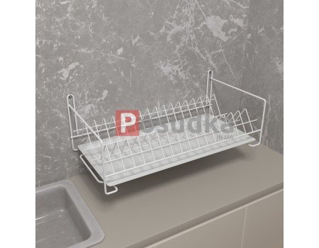 Сушка подмойку одноярусная с поддоном 600 мм белая SP-1621