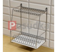 Навісне кухонне сушіння Каскадна 400 мм 2-ярусна хром ST-24222