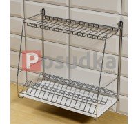Навесная кухонная сушка Каскадная 500 мм 2-ярусная хром ST-25222