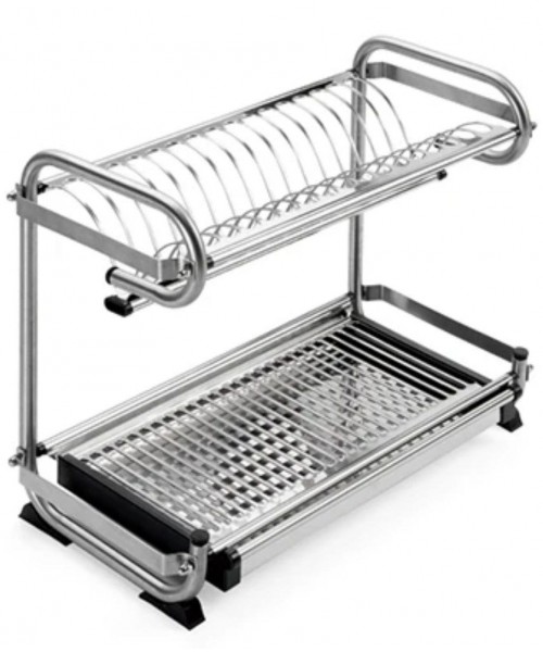 Сушка НЕРЖАВЕЙКА 49 см для посуды с креплением НА СТЕНУ