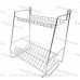 Настінна сушарка для посуду 400 мм 2-ярусна хром ST-24222