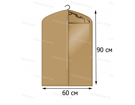 Кофр із прозорим віконцем КОФПРОМ 60*90 см Бежевий