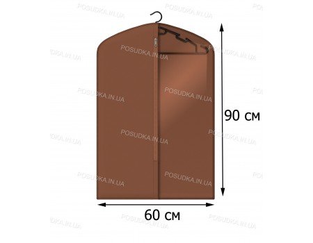 Прозрачный чехол для одежды КОФПРОМ 60*90 см Коричневый