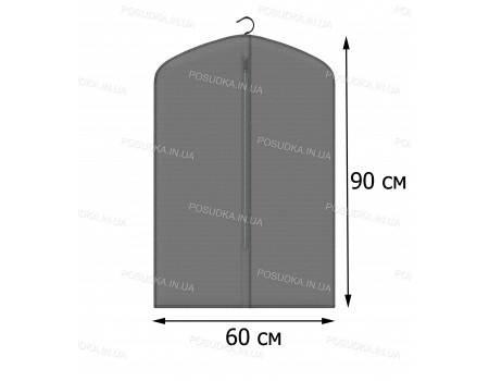 Чехол для хранения футболок флизелиновый 60*90 см Серый
