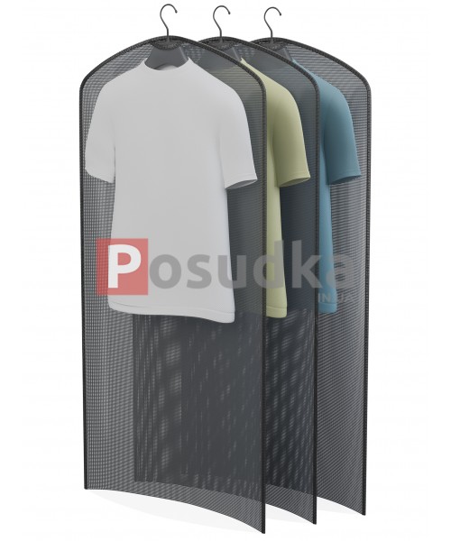 Набор чехлов накидка прозрачный 3 шт КОФПРОМ 60*120 см Черный