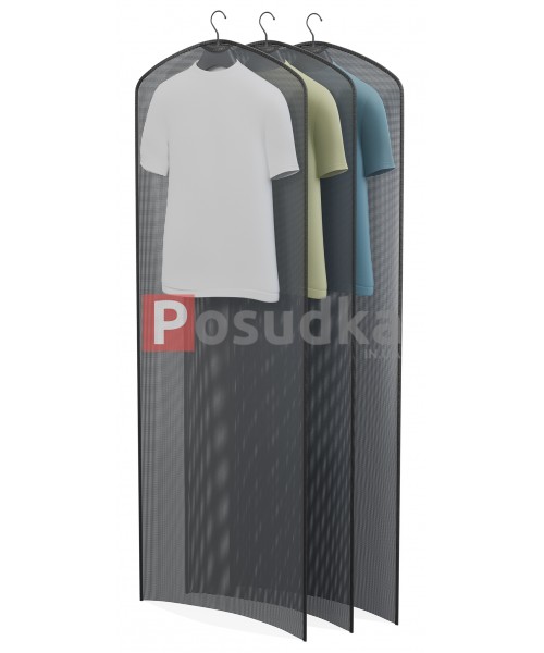 Набор чехлов накидка прозрачный 3 шт КОФПРОМ 60*160 см Черный