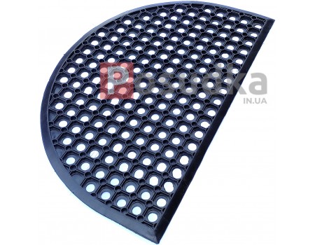 Коврик соты в прихожую грязезащитный Соты полукруг ИНДИЯ 50*75 см