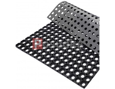 Резиновый коврик под дверь Соты ИНДИЯ 80*95 см