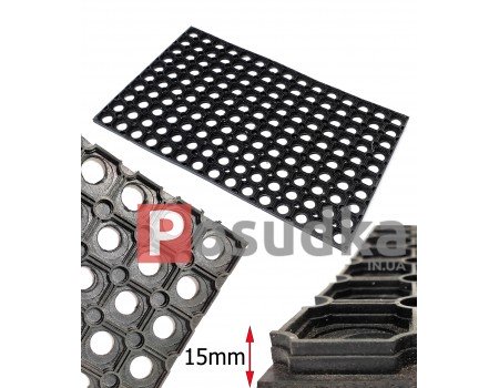 Килимок гумовий ніздрюватий Соти ІНДІЯ 40*60 см