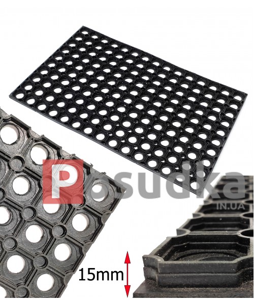 Коврик резиновый ячеистый Соты ИНДИЯ 40*60 см