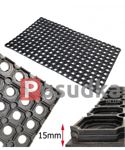 Коврик резиновый ячеистый Соты ИНДИЯ 50*80 см