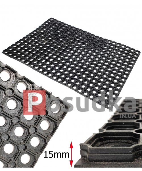 Коврик резиновый ячеистый Соты ИНДИЯ 60*90 см