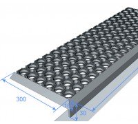 Коврик на ступеньку Соты Polytep 30*90 см