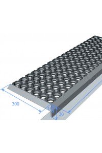 Коврик на ступеньку Соты Polytep 30*90 см