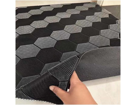 Коврик придверной резиновый скандинавская сота