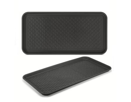 Коврик резиновый в прихожую поддон лоток с бортом для мокрой обуви 40*67 см