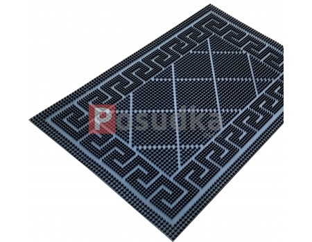 Коврик резиновый придверный с надписью Узор версаче 40*60 см